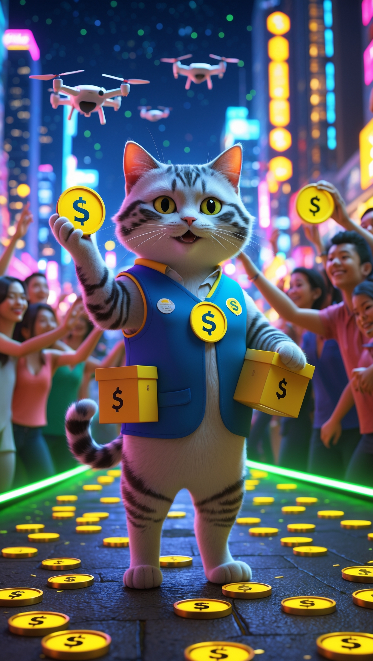 Crypto Cat Left