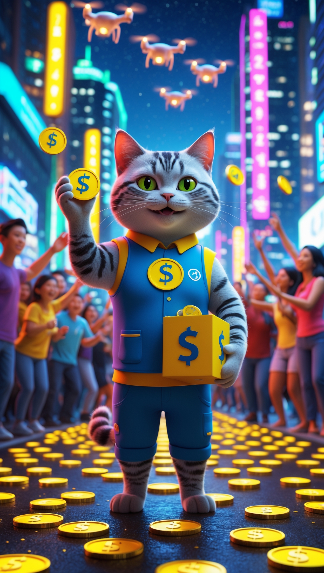 Crypto Cat Right